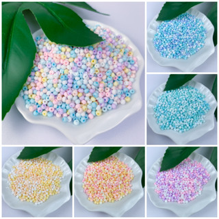 Gói 10g hạt cườm nhám macaron 3mm cao cấp dùng làm vòng tay, vòng cổ, dây chuyền