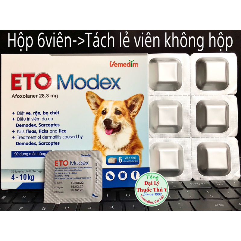 Viên vị bò: sạch ve, viêm da cho chó