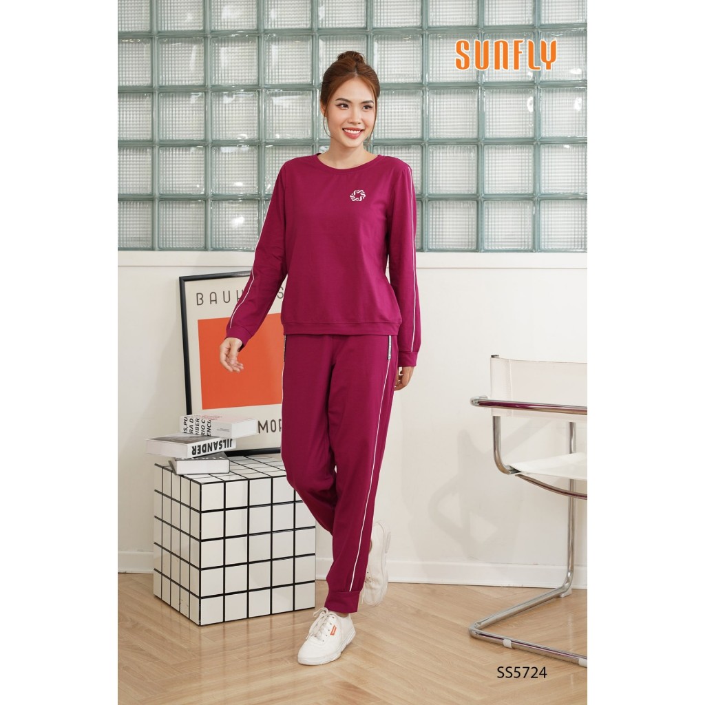 ĐỒ BỘ MẶC NHÀ COTTON ÁO TAY DÀI QUẦN DÀI SS5724