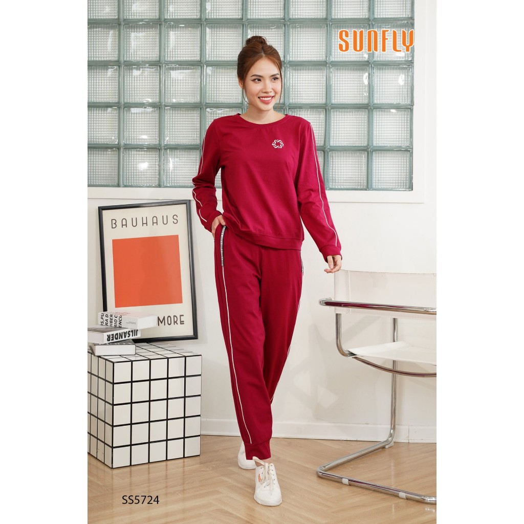 ĐỒ BỘ MẶC NHÀ COTTON ÁO TAY DÀI QUẦN DÀI SS5724