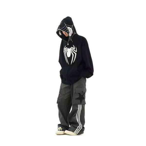 Áo khoác zip nữ-Áo khoác hoodie zip Panacea.Studio vải nỉ tàu 2 lớp,áo hoodie zip spiderman