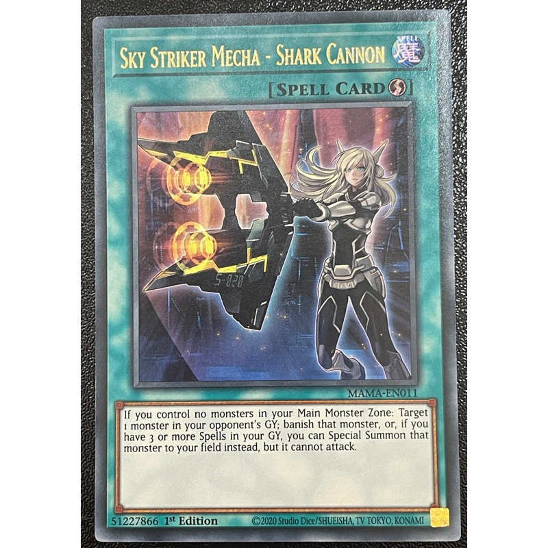 Sky Striker Mecha - Shark Cannon - MAMA-EN011 - Ultra Rare 1st Edition