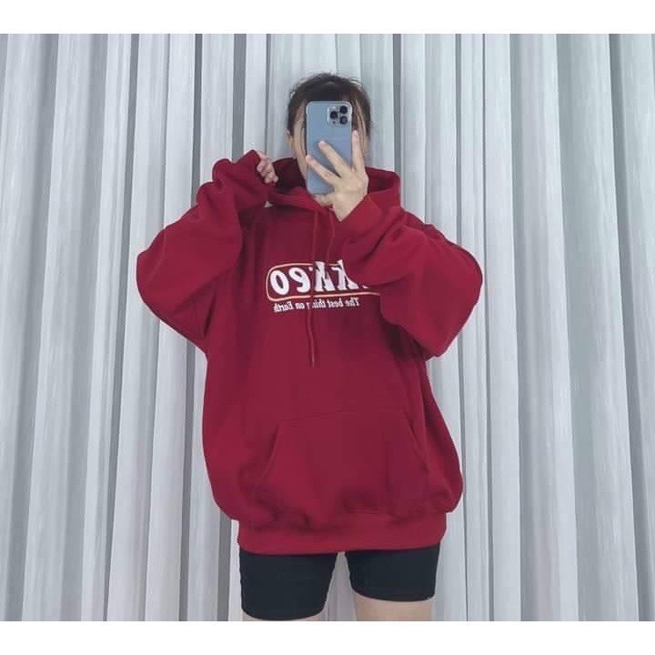 Áo hoodie nỉ nam nữ TIKKEO chất nỉ cao cấp form rộng, Áo hôdie nữ zip dày dặn