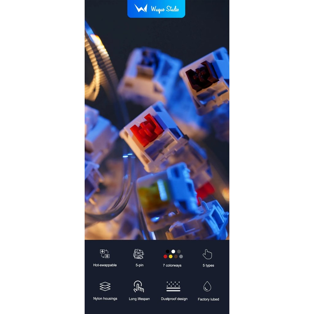 Switch phím cơ Wuque Studio WS Red