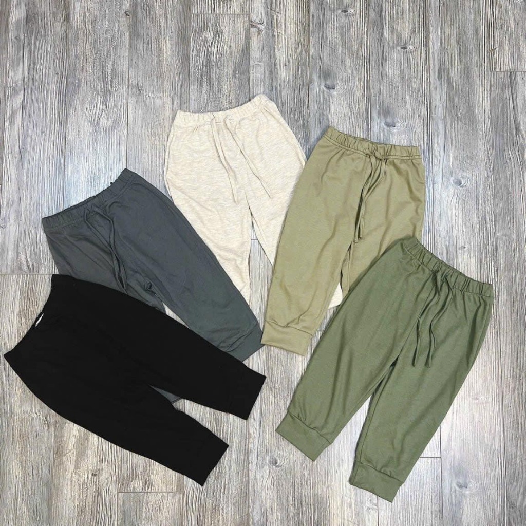 SET 5 QUẦN RÚT DÂY COTTON CHO BÉ