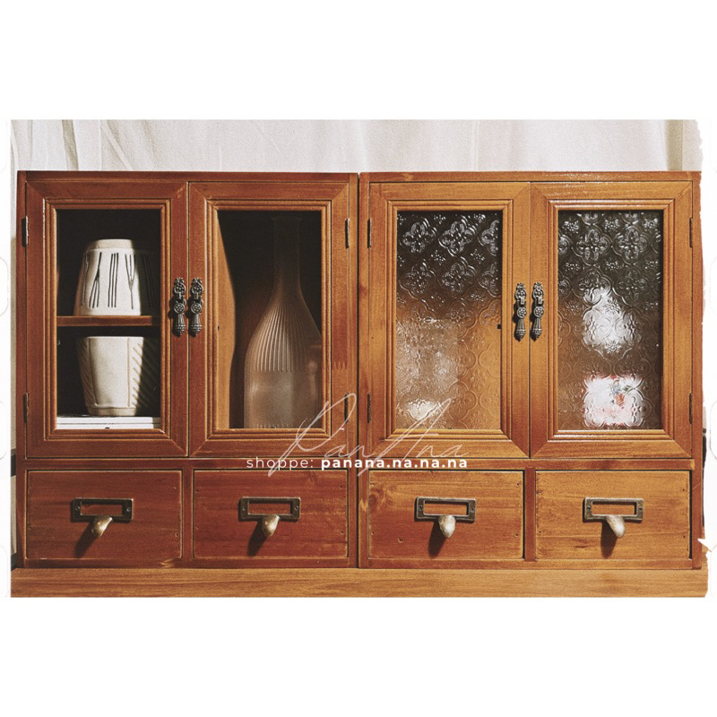 𝐏𝐚𝐧𝐀𝐧𝐚.✿ Tủ gỗ vintage để bàn \size vừa \mẫu ✿ #16
