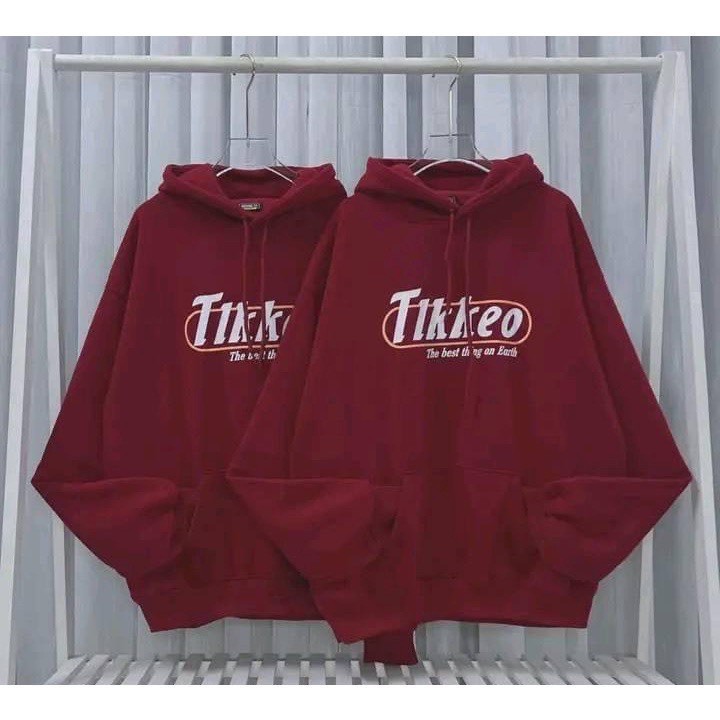 Áo hoodie nỉ nam nữ TIKKEO chất nỉ cao cấp form rộng, Áo hôdie nữ zip dày dặn