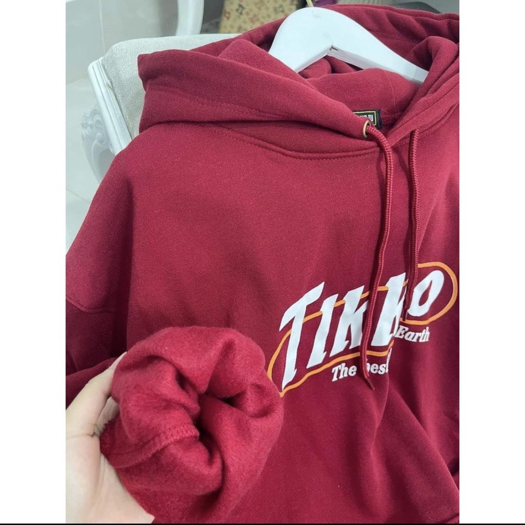 Áo hoodie nỉ nam nữ TIKKEO chất nỉ cao cấp form rộng, Áo hôdie nữ zip dày dặn