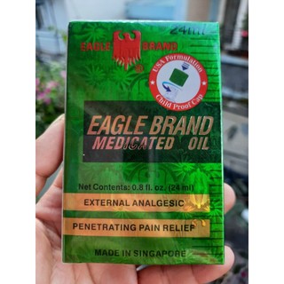 Dầu xanh 2 nắp singapore - chai 24ml, hàng bao đổi trả