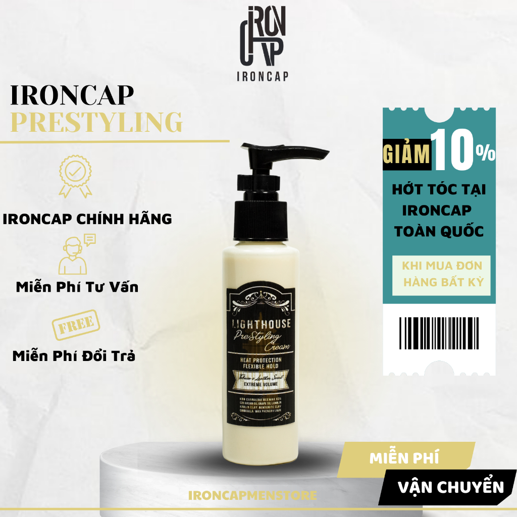 Xịt tạo phồng tóc Lighthouse Cream Prestyling 100ML - Ironcap Men Store