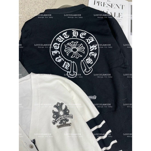 Áo Khoác Cardigan Chorme Chữ Thập Chất Vải Len Cao Cấp , Áo Khoác Nữ Siêu Xinh