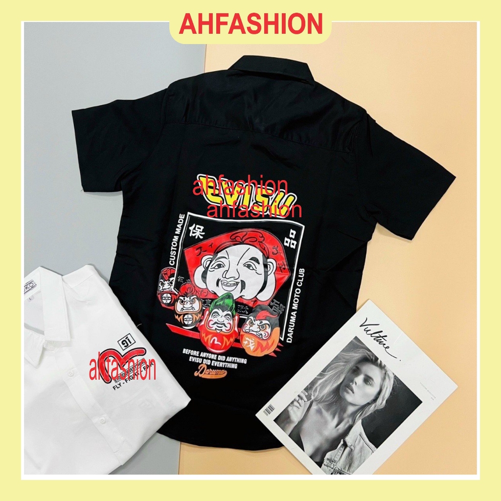 Áo sơ mi nam đẹp tay dài hàn quốc in BBR vải lụa mịn chống nhăn giá rẻ-AHFASHION