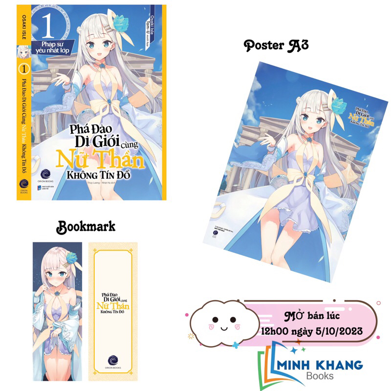 Sách - Phá Đảo Dị Giới Cùng Nữ Thần Không Tín Đồ Tập 1 - Light Novel - First News-mk