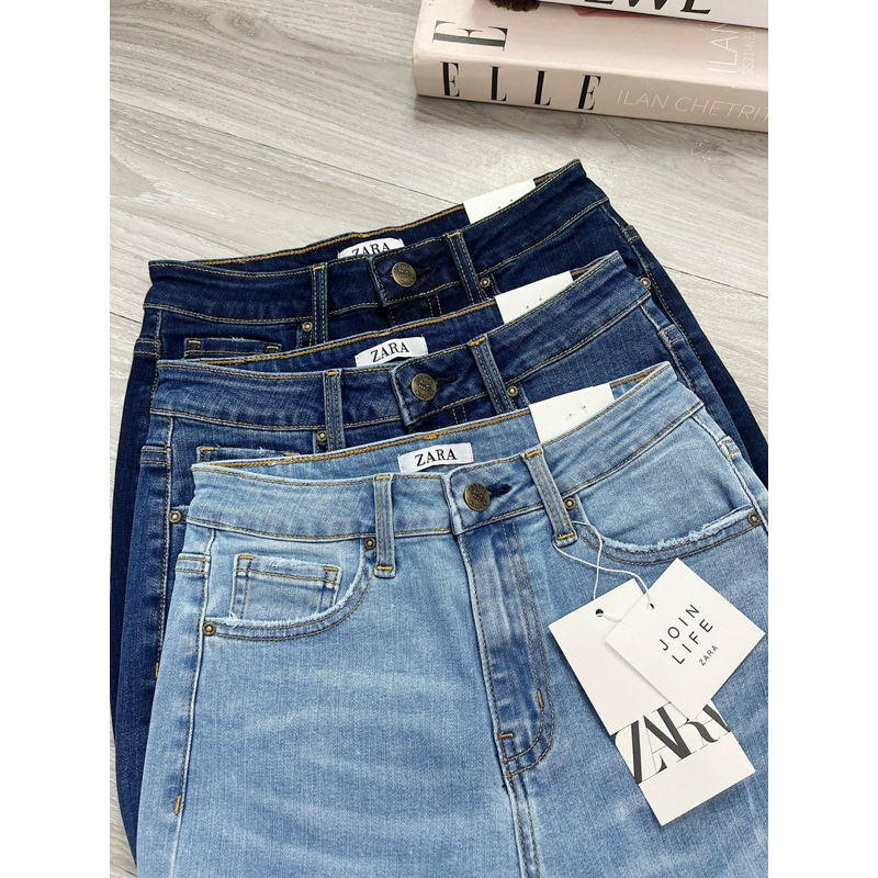 Quần jeans suông dài