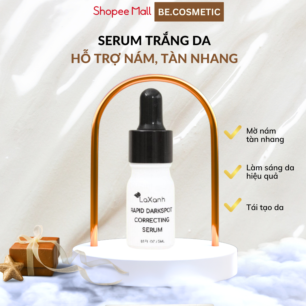 Serum hỗ trợ làm sáng da, sáng vết nám, tàn nhang Becosmetic 10ml