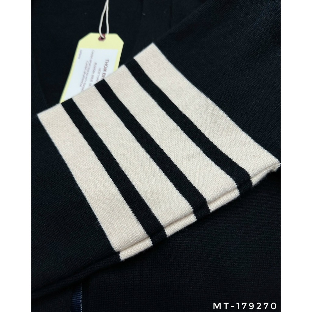 Áo Khoác Cardigan Nam Thôm Bờ Rao Phối 4 Vạch Tay Siêu Đẹp - Áo Khoác Cardigan Nam Nữ Thôm Bờ Rao Cao Cấp