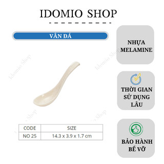 Muỗng Cơm Nhựa Melamine Vân Đá (MC No25)