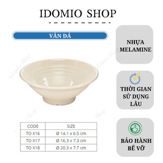 Tô Nhựa Melamine Giả Vân Đá (TOX17VD)