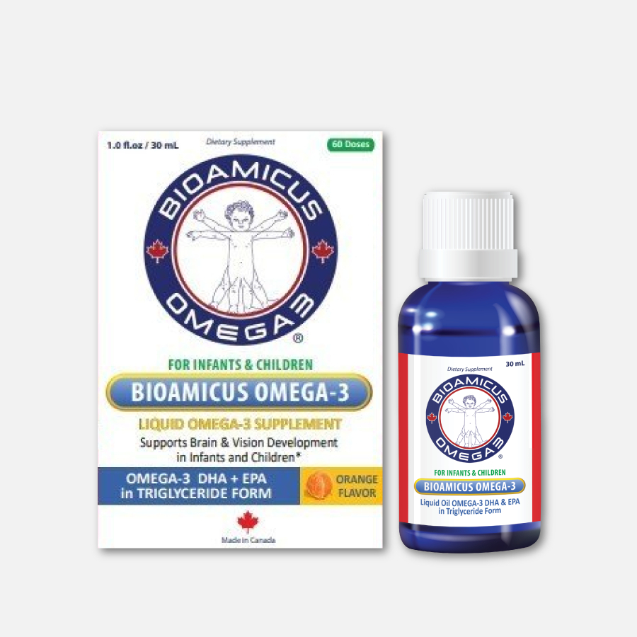 BioAmicus DHA 30mL - Bổ Sung DHA Giúp Bé Thông Minh Mắt Sáng Khỏe Hương Cam Thơm Tự Nhiên 30ml