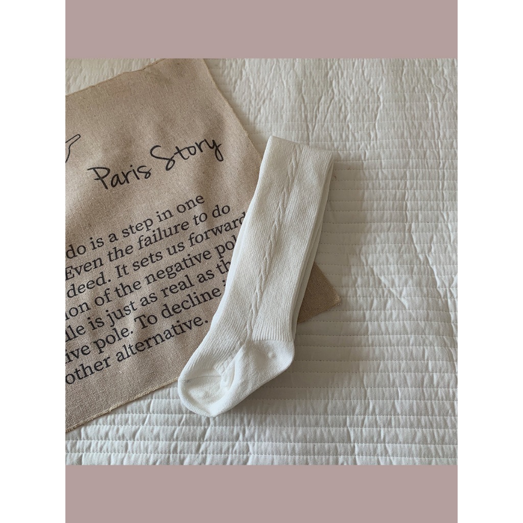 Quần tất Cotton màu trơn cho bé