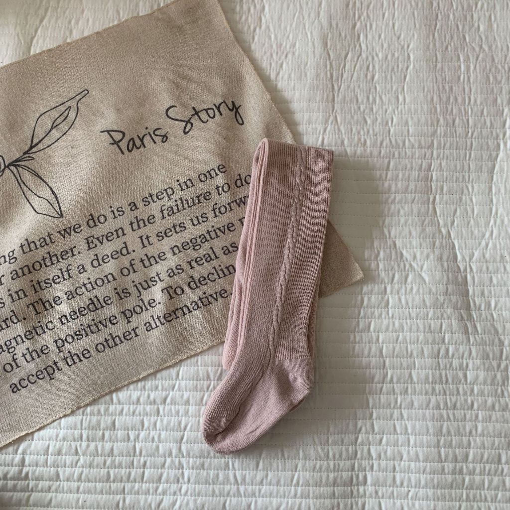 Quần tất Cotton màu trơn cho bé