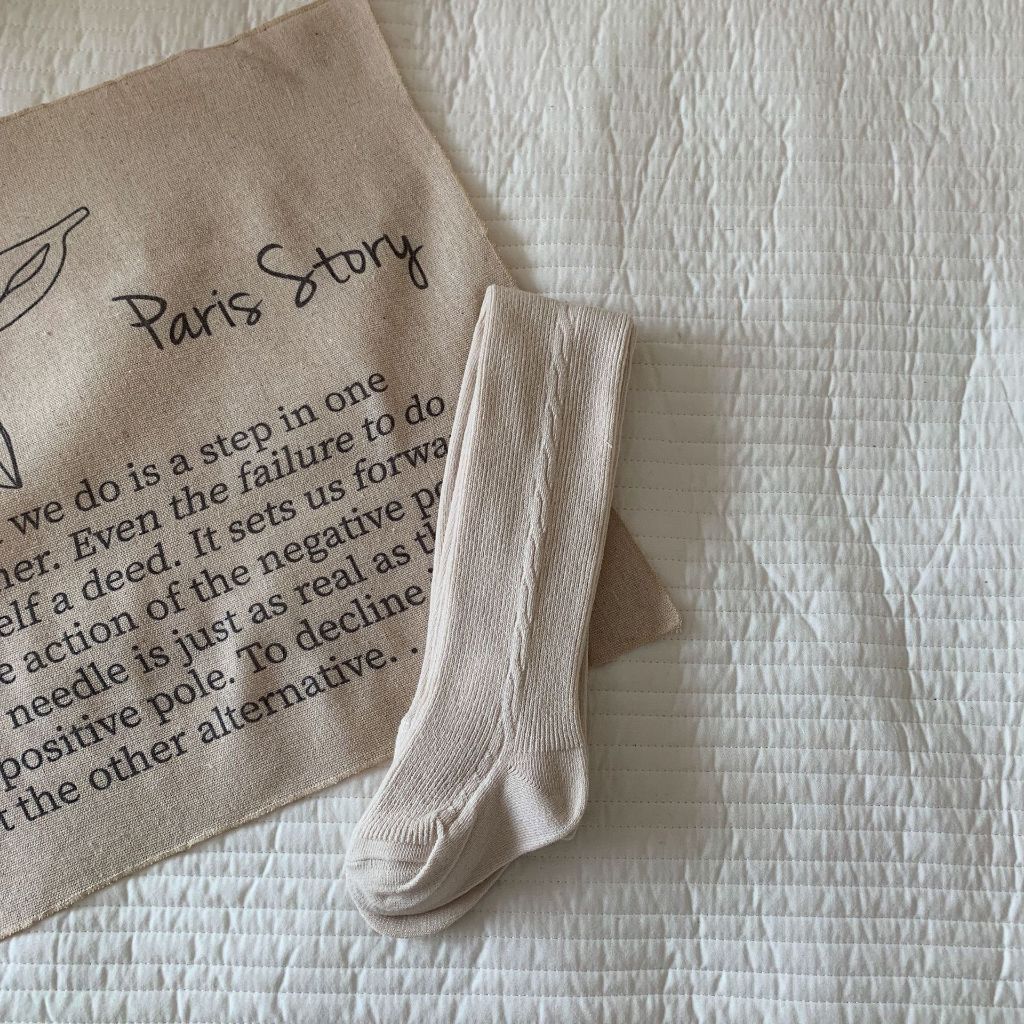 Quần tất Cotton màu trơn cho bé