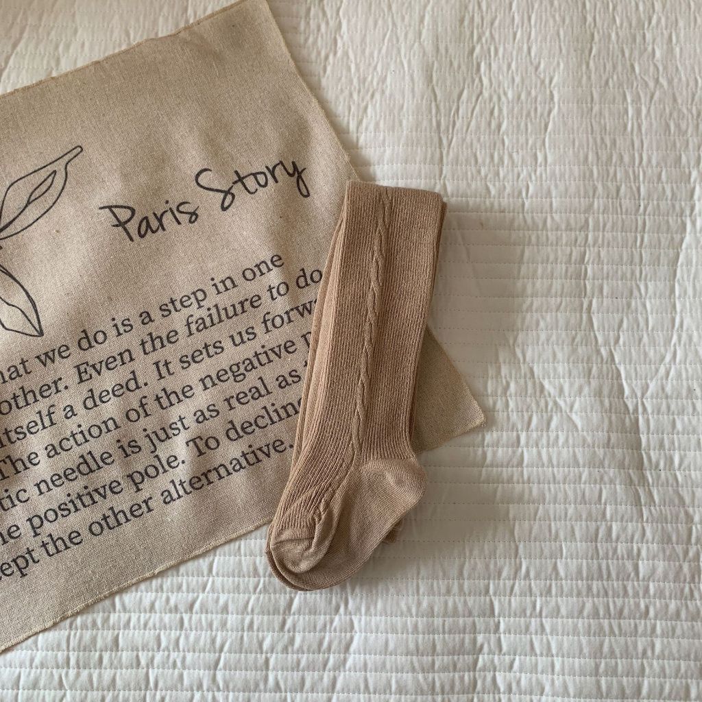 Quần tất Cotton màu trơn cho bé