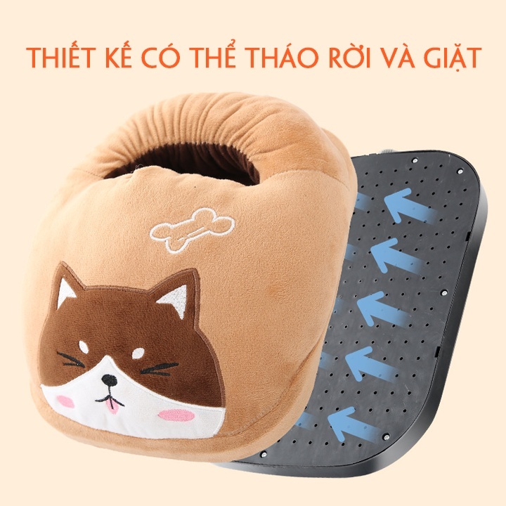HÀNG TỐT- Máy sưởi chân cắm điện mùa đông hình thú HÀNG CAO CẤP - Túi sưởi chân đa năng các mẫu hôt
