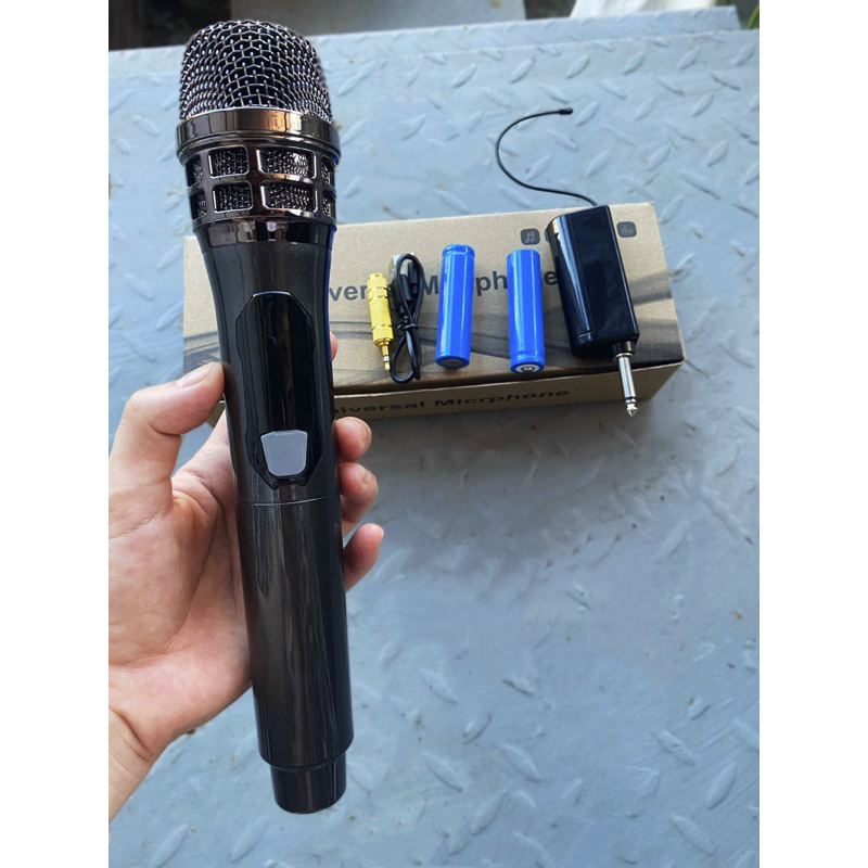 Bộ 1 Micro Không Dây Karaoke UHF ZIN 102  Cao Cấp, Âm Thanh Dày , Chi Tiết , Độ Nhạy Cao .