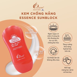 Kem Chống Nắng Charme Essence Sunblock SPF50 PA+++ 40ml – Dịu Nhẹ, Dưỡng Da, Chính Hãng