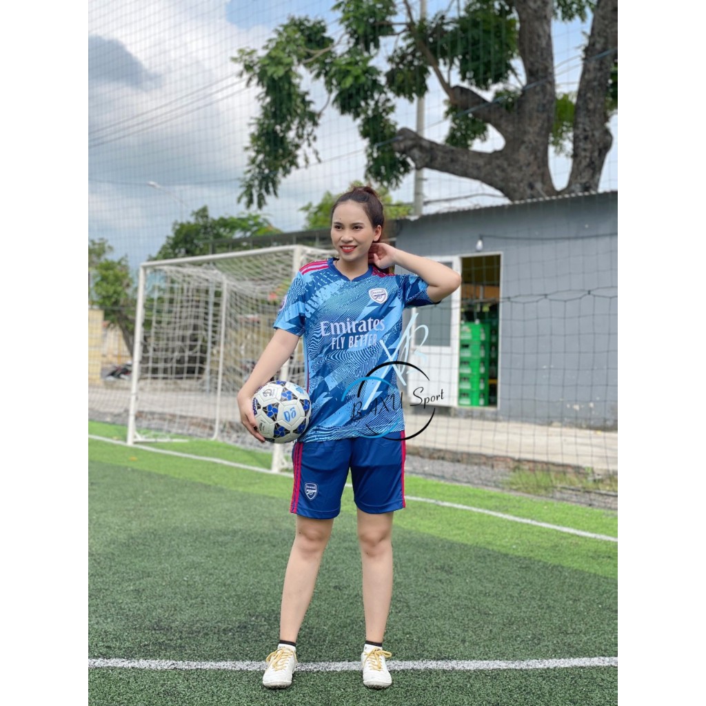 ÁO ĐÁ BÓNG CLB ARSENAL XANH THUN CP 2024 - BỘ QUẦN ÁO BÓNG ĐÁ CLB ARSENAL XANH THUN CP MẪU THẬT 2024