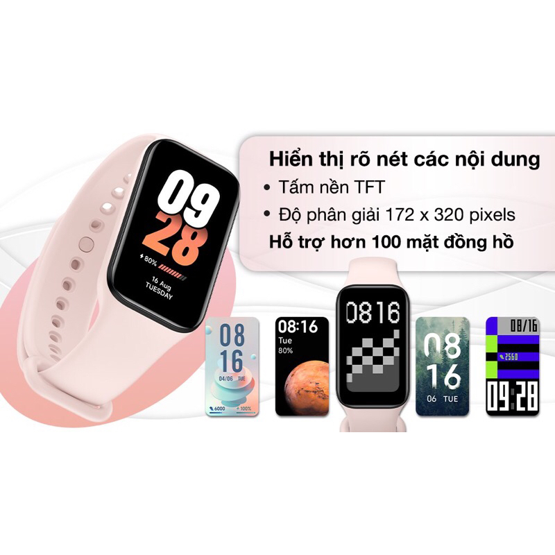 Vòng đeo tay thông minh Mi Band 8 Active