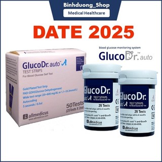 Que thử đường huyết Gluco Dr Auto - Hộp 50 que