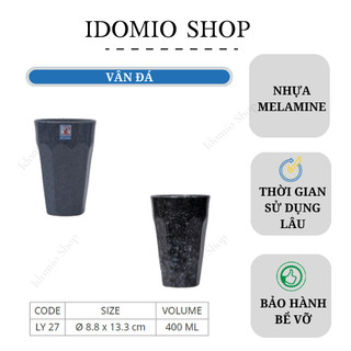 Ly Nhựa Melamine Vân Đá Kiểu Sọc Cao (LY27VD)