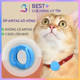 Ốp Airtag Case Kín Xỏ Vòng Cổ Chó Mèo Thú Cưng Vỏ Bọc Bảo Vệ Airtag Silicon Luồn Túi Xách Cặp Táp