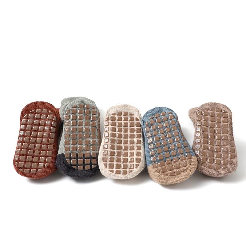 Sét 5 Đôi Tất Sơ Sinh Hình Thú Chống Trơn Trượt  Cho Bé