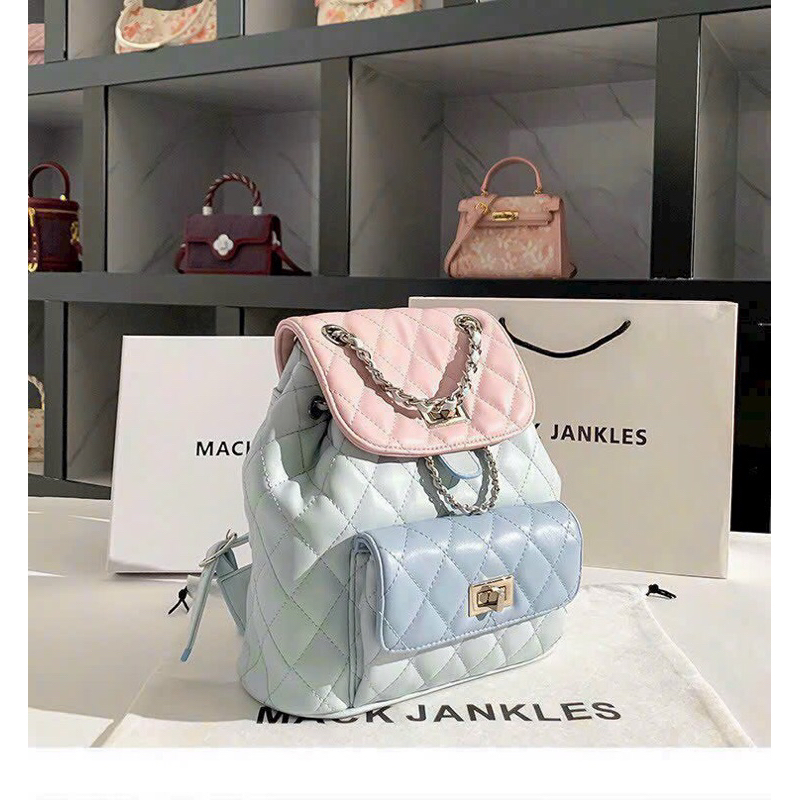 Balo trung phối 2 màu thời trang