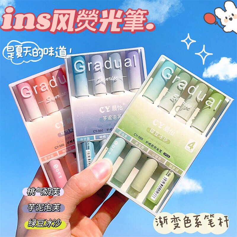 SET BÚT HIGHLIGHT PASTEL DÀNH CHO DÂN VĂN PHÒNG, HỌC SINH