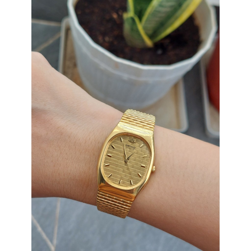 Đồng hồ nữ Seiko cao cấp mặt tank chạy pin hàng Si