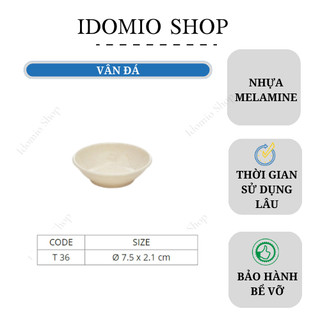 Chén Chấm Tiêu Màu Vân Đá Nhựa Melamine Cao Cấp – T36VD