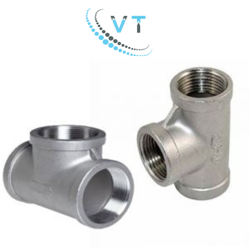 TÊ NỐI REN TRONG INOX 304 phi 13,17,21,27,34,42,49 chất lượng