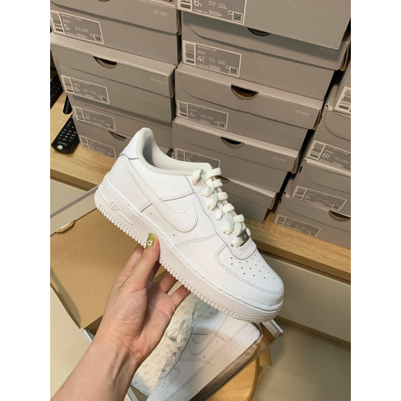 Giày Nike Air Force 1 cổ thấp, Af1 all white full box new 100%