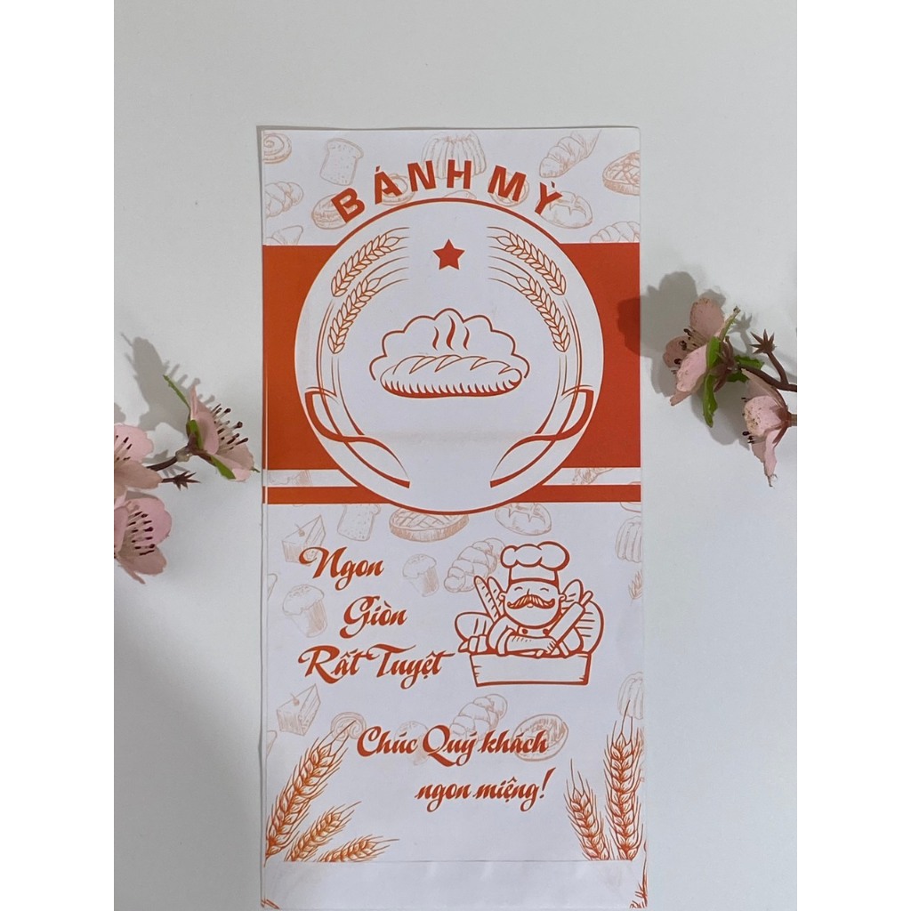 Set 100 vỏ túi đựng bánh mì pate giá cực rẻ size 12*23