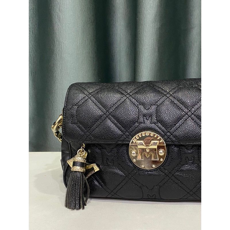 Túi si hiệu METROCITY của Ý đeo vai trần trám classic