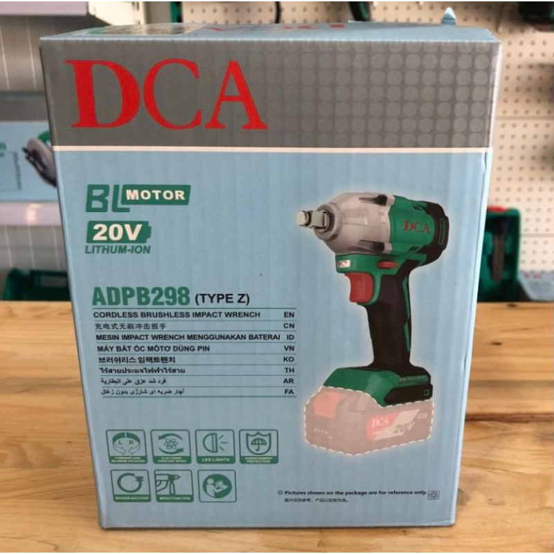 (Kiện hàng bom) Body máy siết bu lông pin 20V (Ko than) DCA ADPB298Z (Chính hãng TPC)