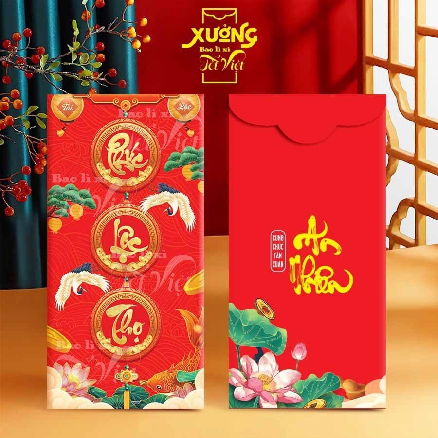 Bao Lì Xì 100 Cái TẾT ĐỎ Nhiều Mẫu Siêu Đẹp Lì Xì Tết 2024 Lì Xì Truyền Thống Bao Lì Xì Đỏ - BỐ KHỦNG LONG