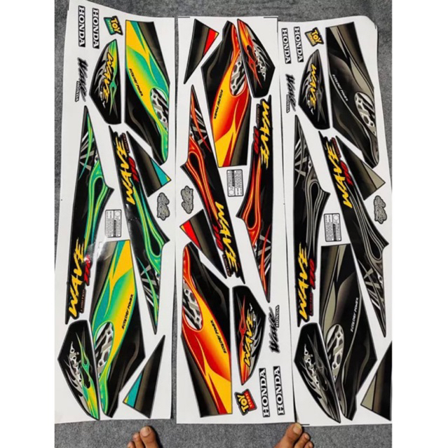 Team Xe Wave Tem Lửa Wave Nhỏ  Cực Chất Đủ Màu