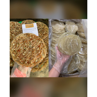 Combo 250gram khô bóng bò loại 1 + 250gram bánh tráng cá cơm