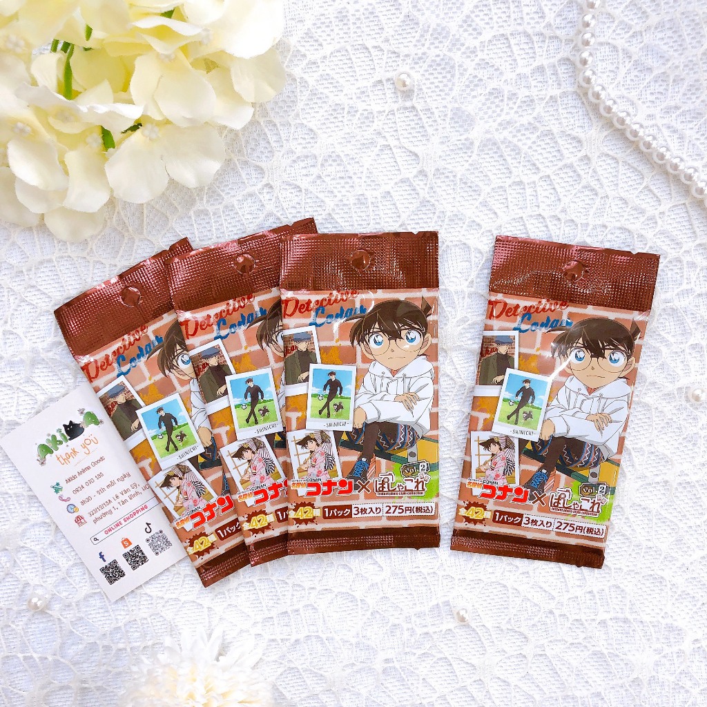 Pack random/ thẻ nhân phẩm - pola vol 2 - conan