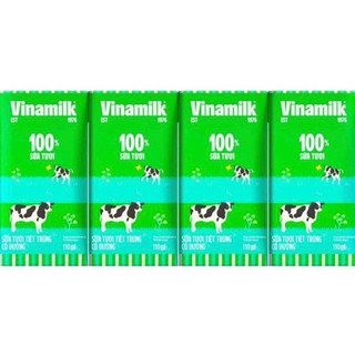 Lốc 4 hộp sữa Vinamilk 180ml / 110ml